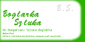 boglarka szluka business card