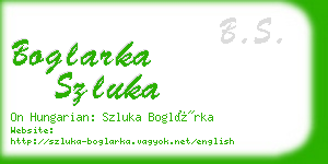 boglarka szluka business card